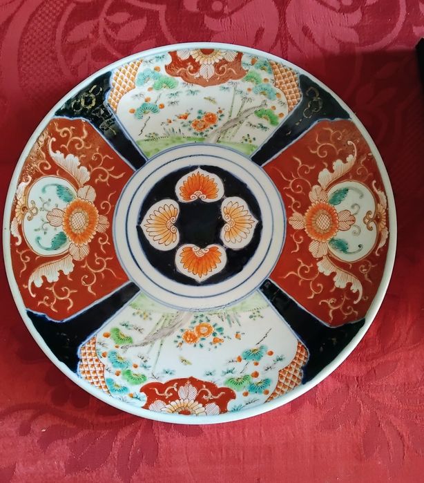 Grande prato Imari Japonês  - Séc.  XIX