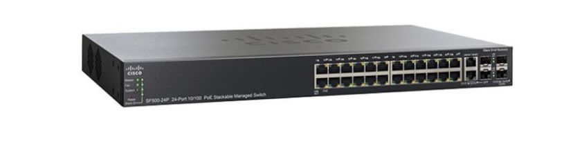 Cisco SF500-24P 24-Port 10 100 Stackable Managed Switch (Não PoE)