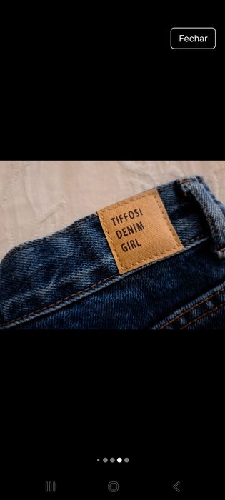 Calções de ganga tiffosi xs de mulher