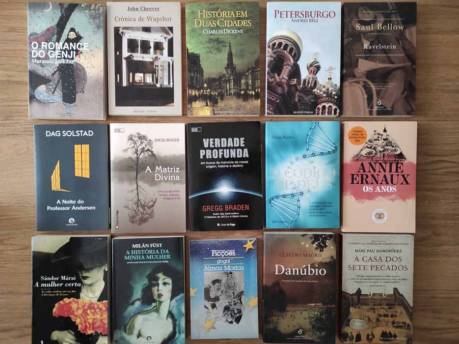 Lote de livros novos nunca lidos