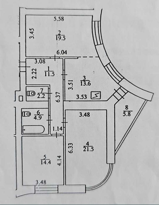 3-комнатная квартира по адресу ул. Mock (площадь 94 м²) - Atlanta.ua - фото 24