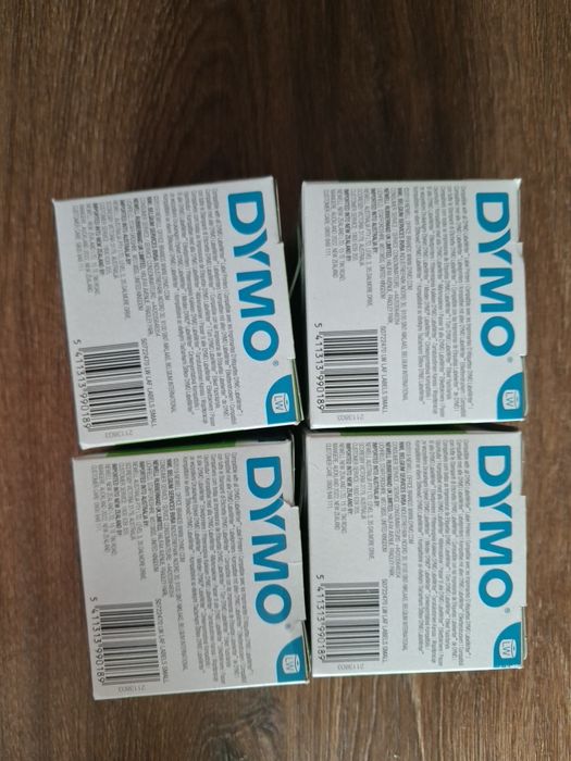 4Etykiety DYMO LabelWriter 38x190mm S0722470 - Nowe, 4 sztuki