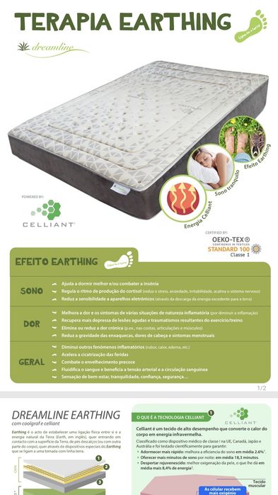 Cama de Ferro com colchão