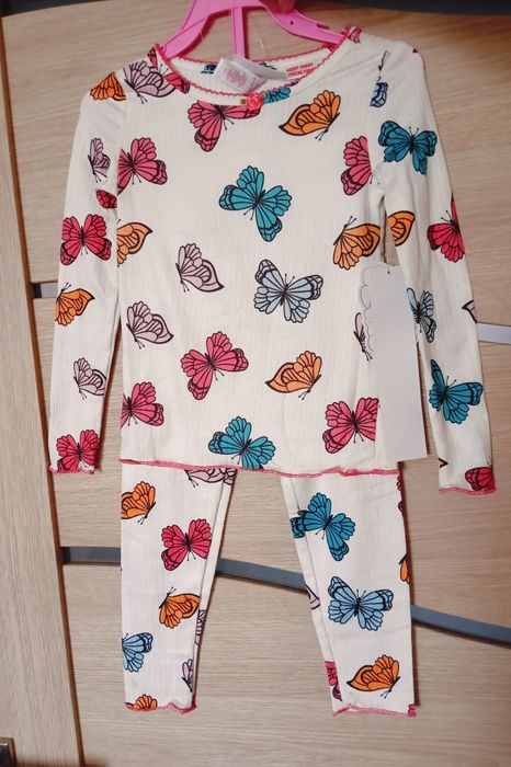 Komplet dla dziewczynki, komplet dziewczęcy, bluzka i spodnie, 98 cm
