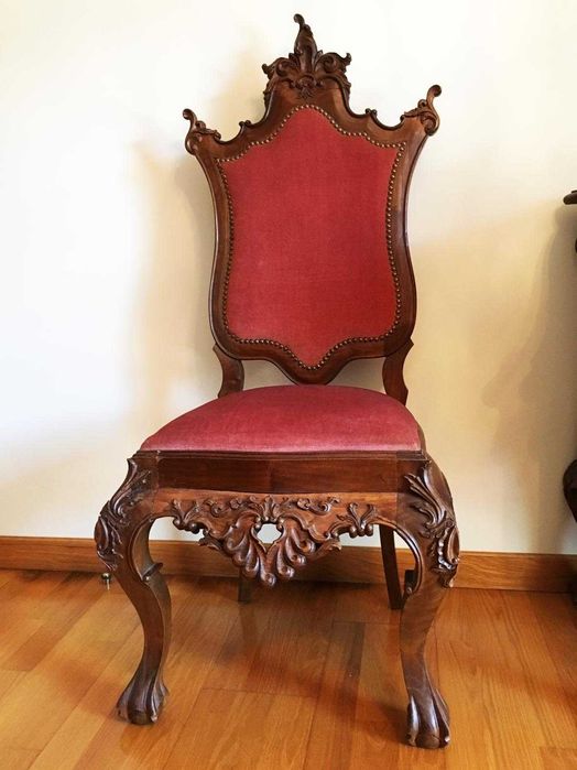 Mobília quarto estilo D. João V- castanho