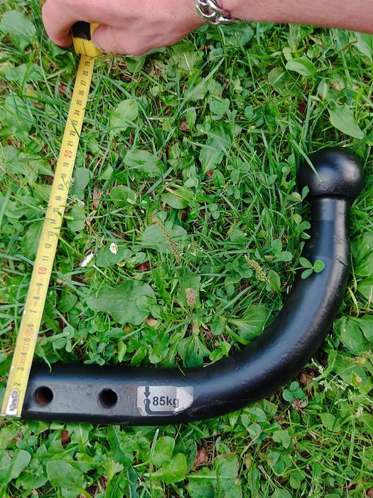 Kula zaczep hak do przyczep samochodowy na dwie śruby  mocowanie  45mm Audi Volkswagen Skoda