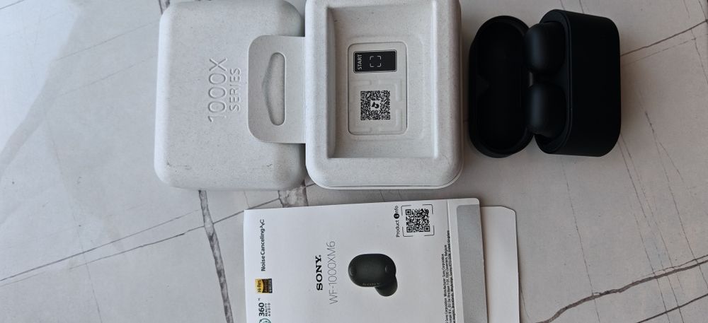Słuchawki dokanałowe SONY WF-1000XM6 ANC Czarny użyte raz