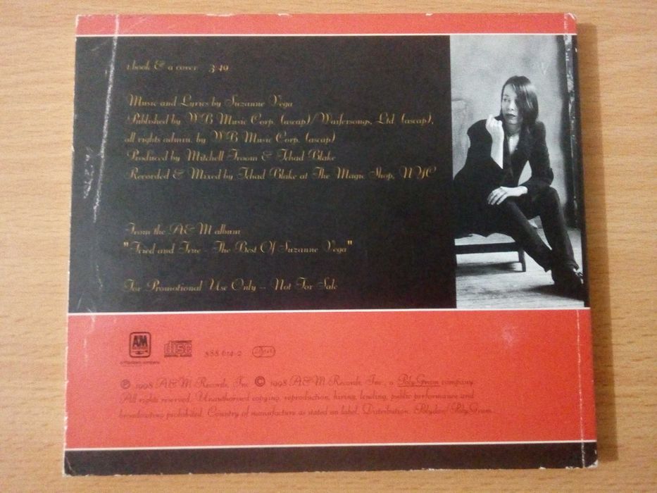 SUZANNE VEGA - Book & A Cover CD-Single Promo