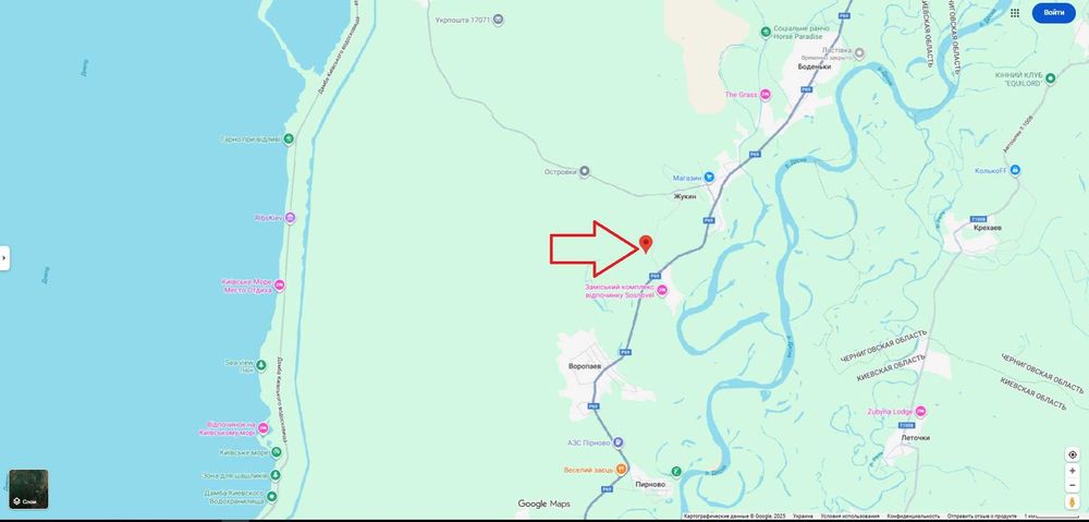 Продаж земельної ділянки 22,47 сот. Київська обл., с.Жукин  9100$