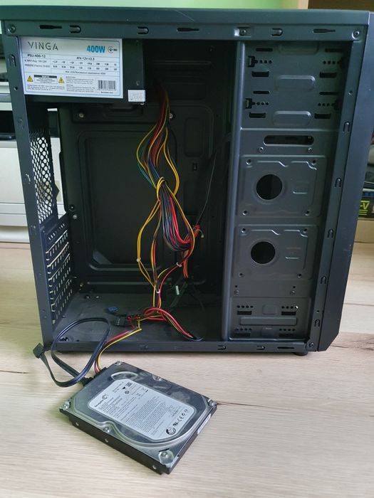 Корпус Vinga + блок живлення + жорсткий диск 500 Гб