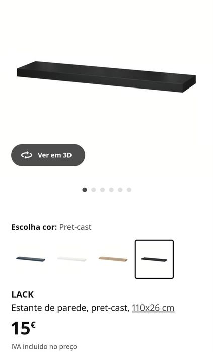 Prateleiras Pretas e Brancas IKEA