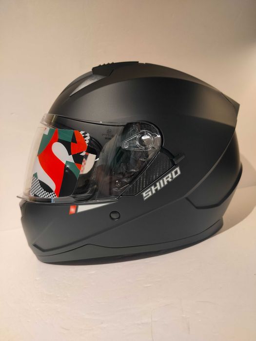 Capacete Shiro integral dupla-viseira mota scooter novo