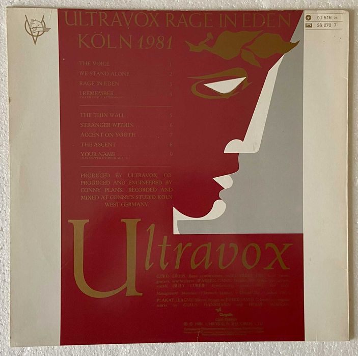 Ultravox – Rage In Eden