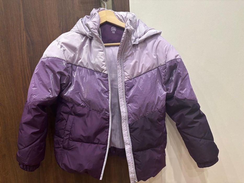 zimowe spodnie, ocieplacz dziewczęce z kurtka komplet