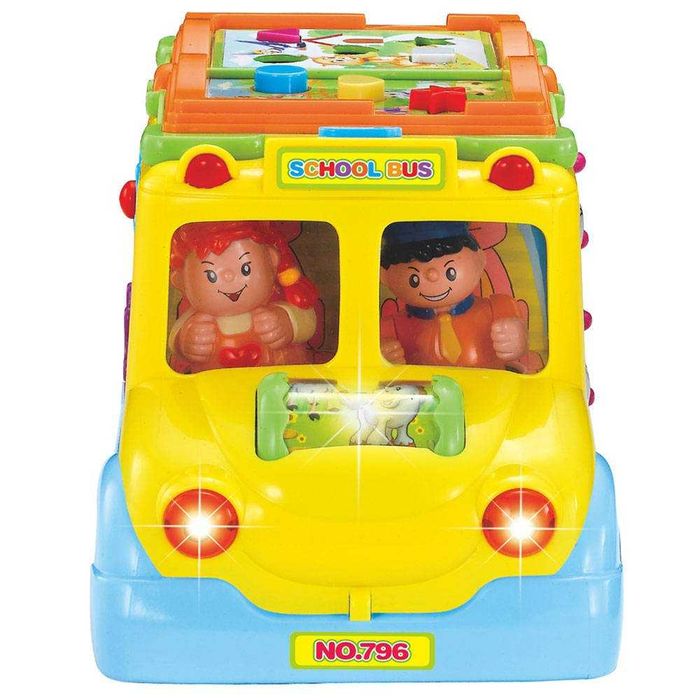 Interaktywny muzyczny autobus dla dzieci edukacyjna zabawka prezent