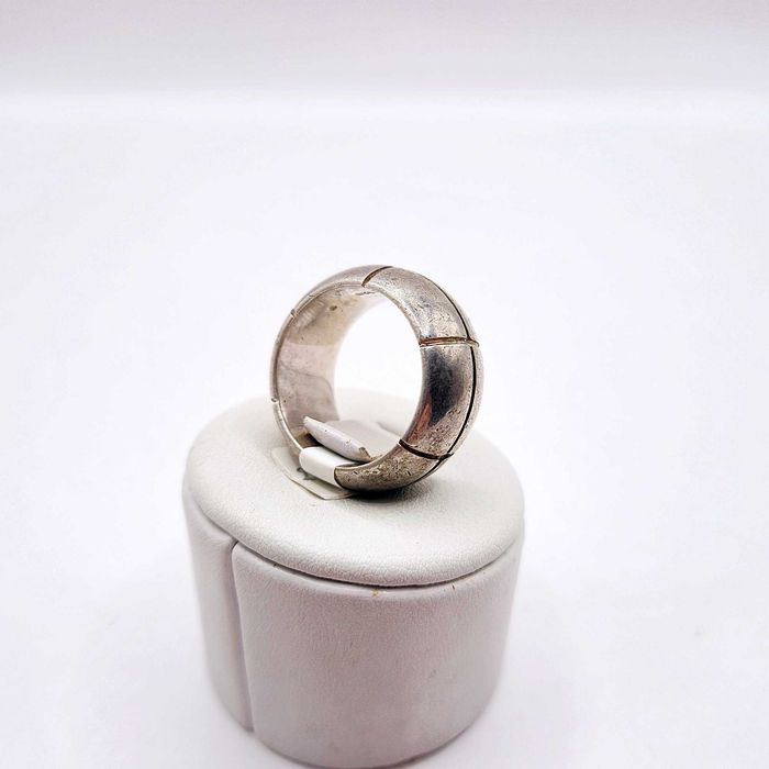 Srebrny Pierścionek - Duży gruby, beczkowaty - pr. 925 19,46g. | Roz. 20