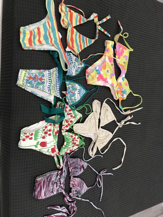 Bikinis e fato de banho usados