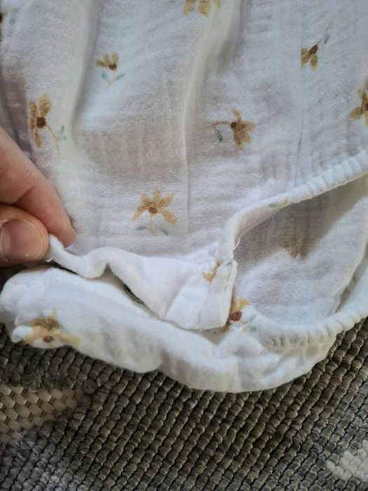 Muślinowy Rampers dziewczęcy h&m r.62