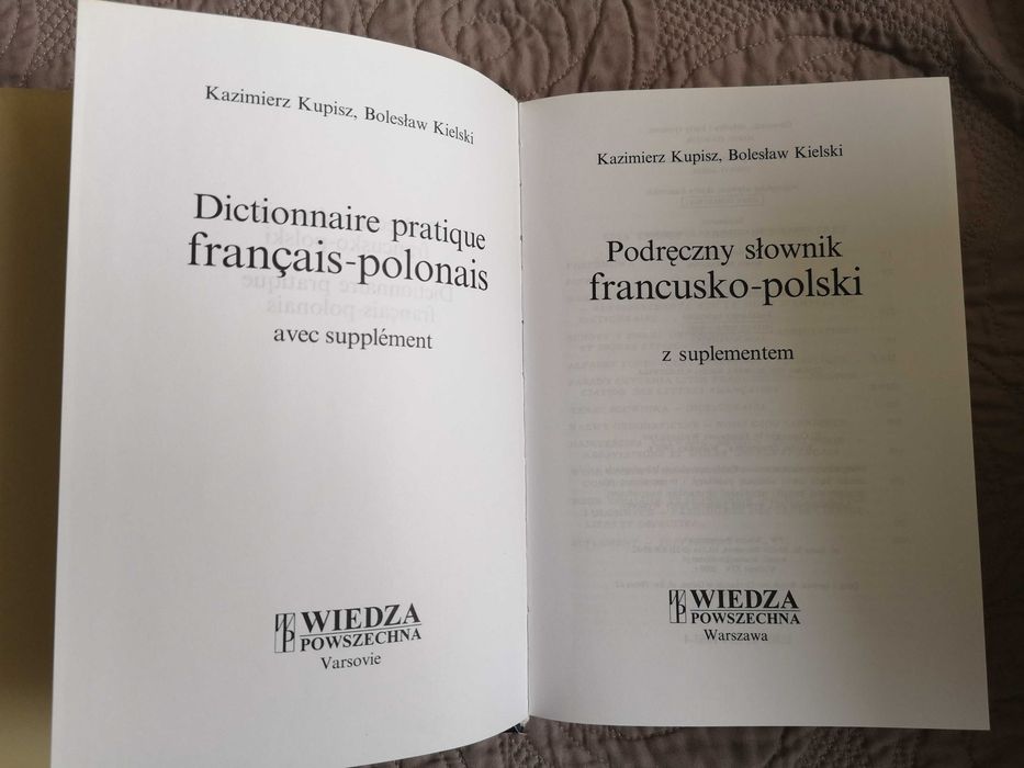 Podręczny słownik polsko francuski i francusko polski