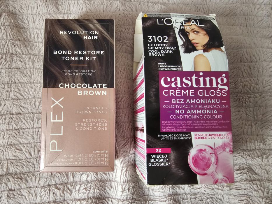 Toner/farba Revlon + Loreal Casting chłodny czekoladowy brąz