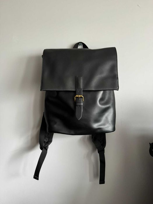 Pier One plecak czarny skóra ekologiczna