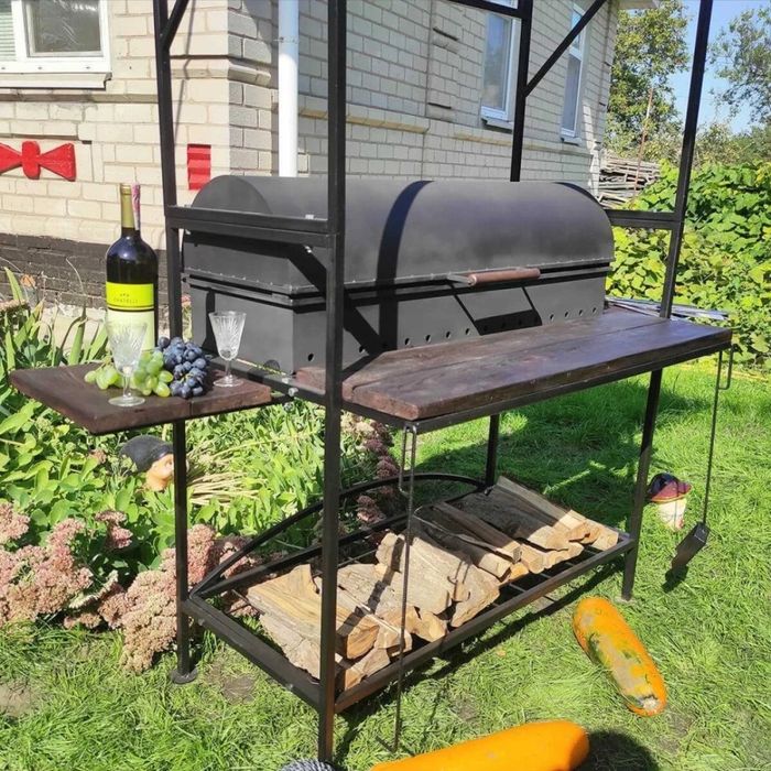 •5 мм•ВІД ЗАВОДУ•Мангал Барбекю с Крышей/Дахом/Кришою/ Крышкой