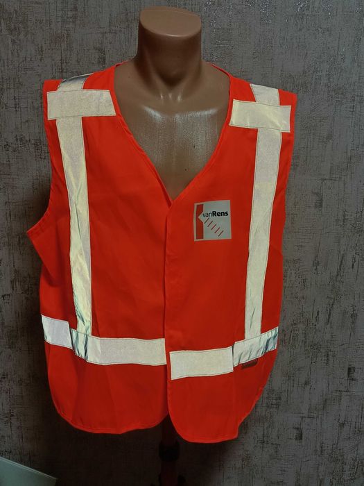 Большой жилет сигнальный XXL светоотражающий рабочий роба спецодежда