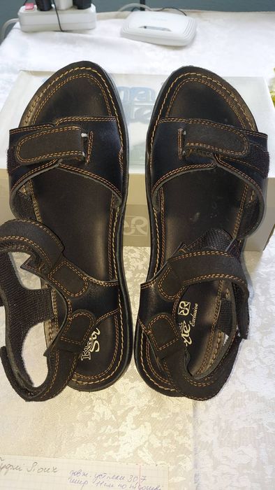 Шкіряні босоніжки,босоножки 45-46 р