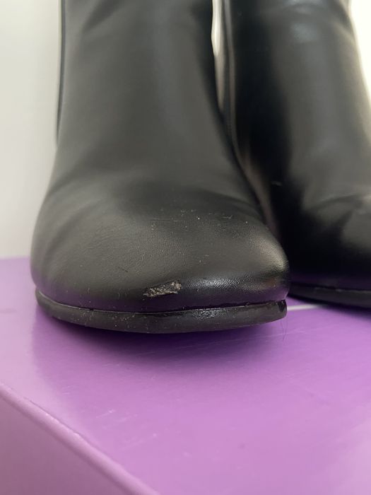 Czarne botki buty zimowe