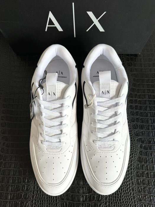 Білі чоловічі кросівки-кеди Armani Exchange. Розмір 43.5,44,45,46,47
