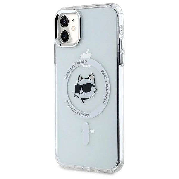 Etui Karl Lagerfeld IML Metal Choupette Head MagSafe na iPhone 11 - bi