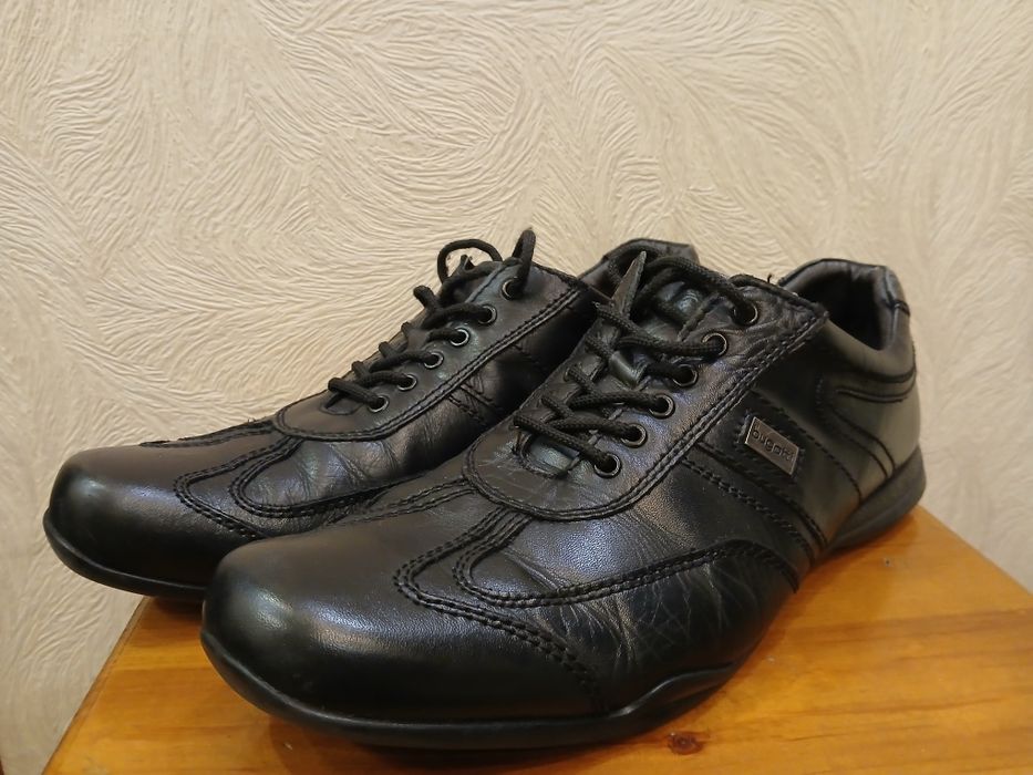 Шкіряні туфлі Bugatti, чорні. 46р