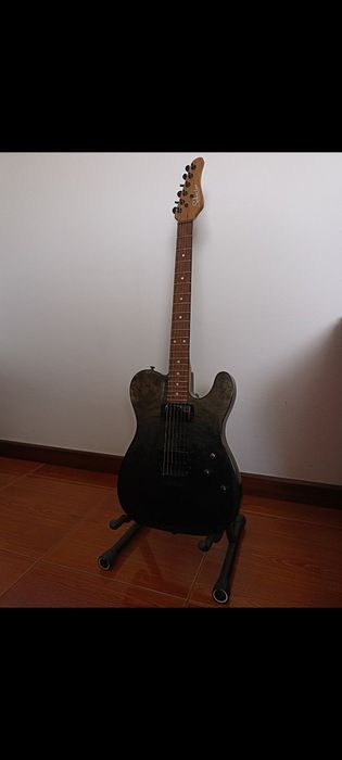 Guitarra Elétrica SCHECTER PT STANDARD Black Fade Burst Burl