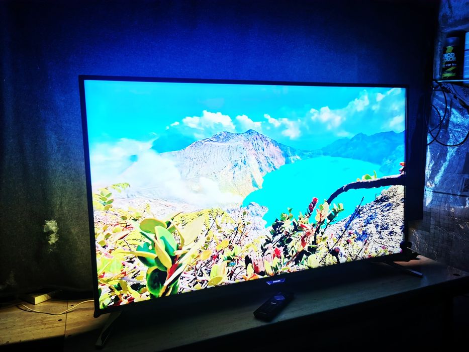 49" Philips 120hz Smart TV 3x Ambilight Android  dvbt2 hevc telewizor