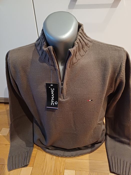 Sweter męski brązowy rozm M.