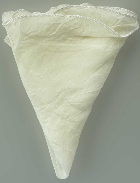 Lenço de Bolso Seda Branco, Novo/RaroLenço de Bolso Seda Branco, Novo/Raro