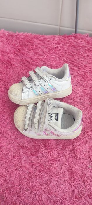 adidas Superstar Slip-On Shoes, Size 19
