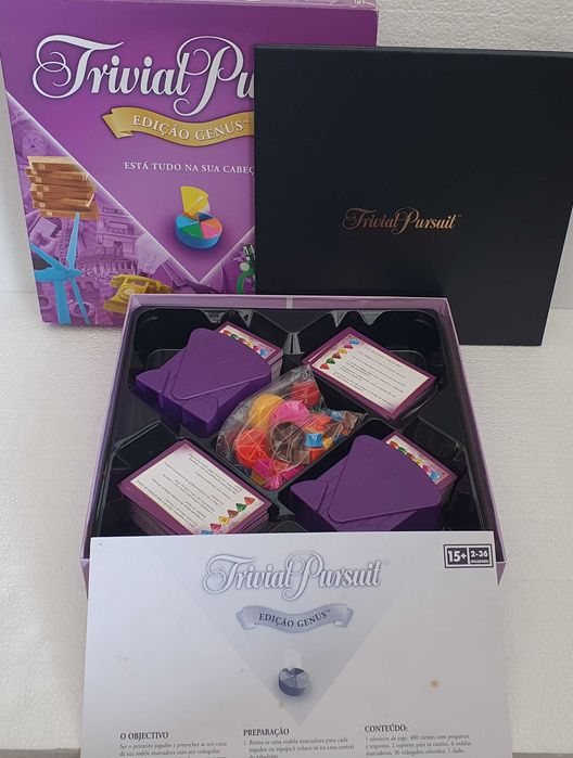 Jogo Trivial Pursuit Genus - Parker - vintage - como novo