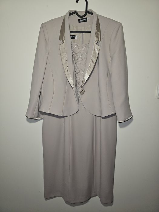Kostium, komplet sukienka + marynarka 48 Mada Collection