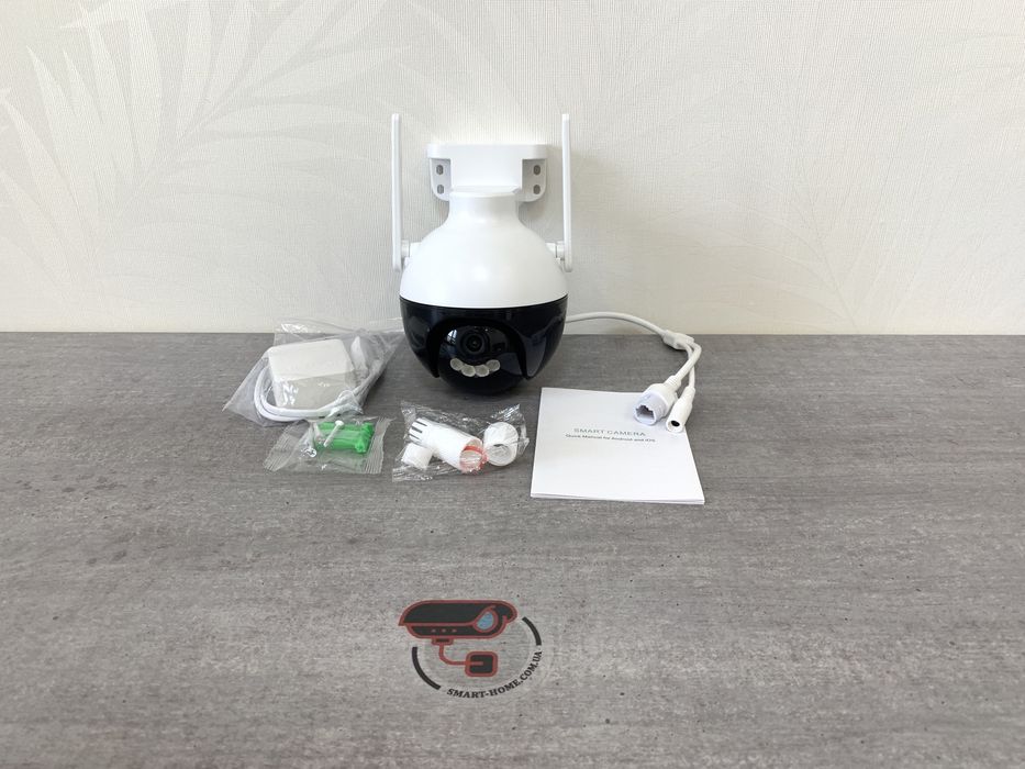ТРЕКИНГ‼️ 4Mp 4Мп PTZ WIFI IP камера поворотная уличная вулична поворотна для відеонагляду видеонаблюдения с микрофоном хмарна ICSee ONVIF dahua ezviz
