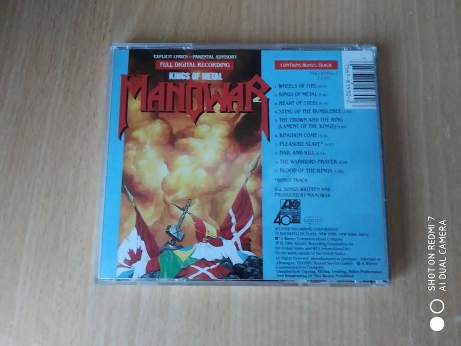 Manowar ‎– Kings Of Metal. Atlantic ‎– 7567-81930-2, Germany