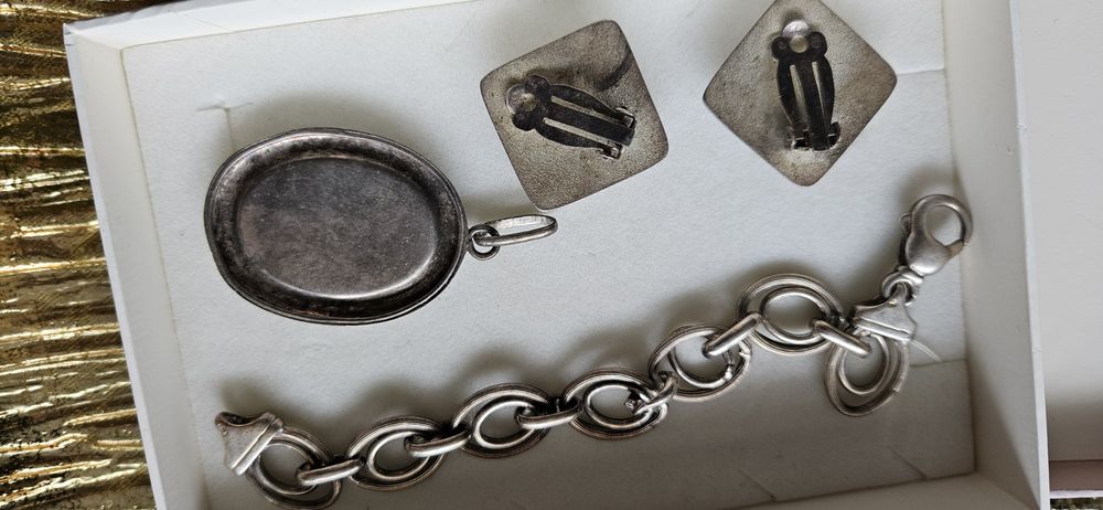 Bransoletka srebrna srebro bransoleta damska grubaunikat