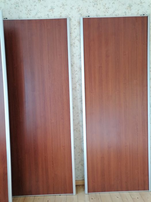 Drzwi przesuwne 3 sztuki komplet z prowadnicami dolą i górną