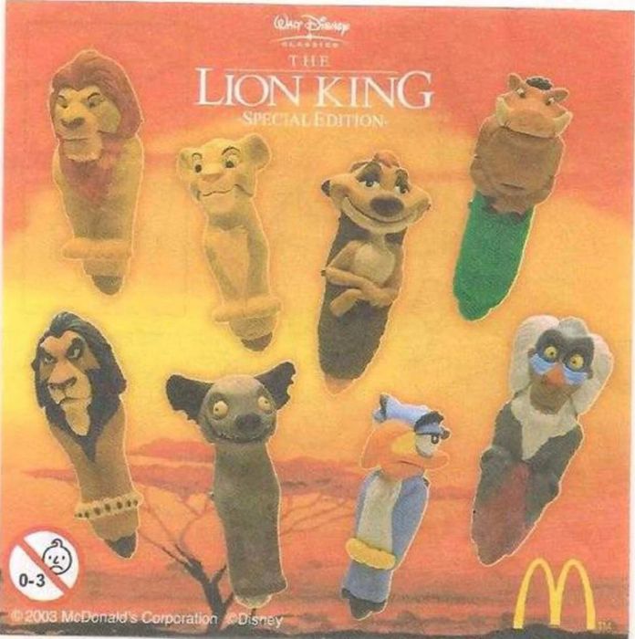 Король Лев 2003 звуковая игрушка из хэппи мил
