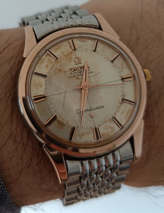 Omega Constellation Pie Pan Gold Cap zegarek