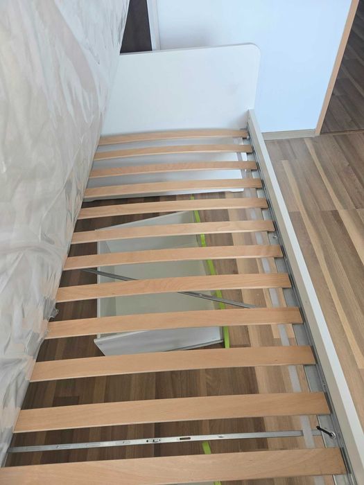 Łóżko IKEA SLAKT rama łóżka biały 90x200cm