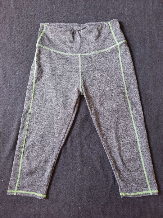 spodenki 3/4 szare sportowe