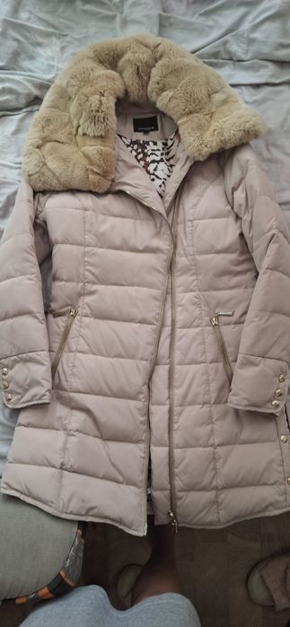Куртка пуховик беж