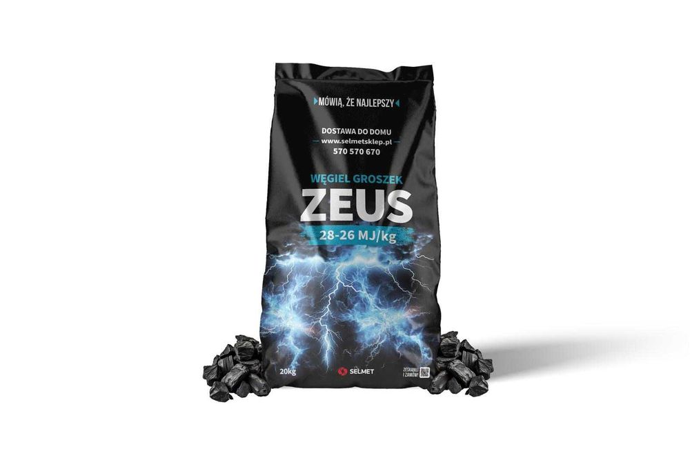 Węgiel groszek workowany ZEUS 26-28 MJ/kg eko groszek