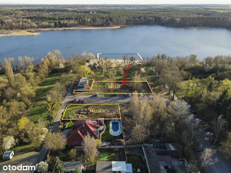 Lusowo-działka nad jeziorem, pierwsza linia zabudowy